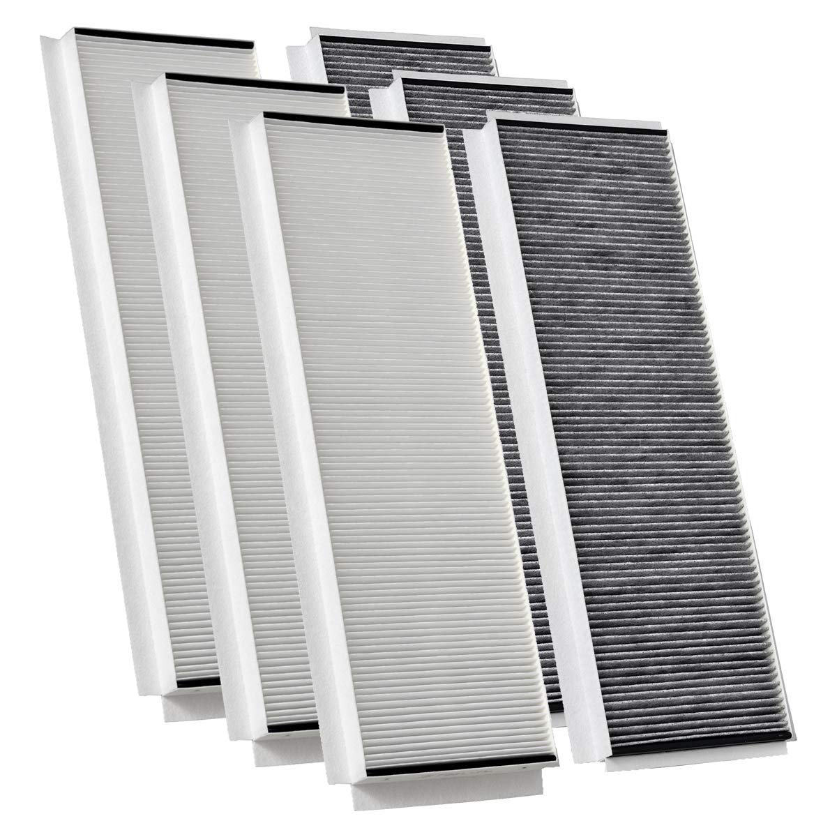 KWL Luftfilter für Wernig Comfort-Vent Q 350/600 | 3 Pollenfiltersets G4+F7 | 3x Paneelefilter Z/Line Karton 160x500x23 mm. G4 + 3x Paneelefilter Z/Line Karton 160x500x23 mm. F7 (Aktivkohle)