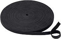 Vista 1 de Correas reutilizables para cables, rollo de gestión de cables, cierre negro, cinta de gancho y bucle de doble cara (1/2 pulgada)