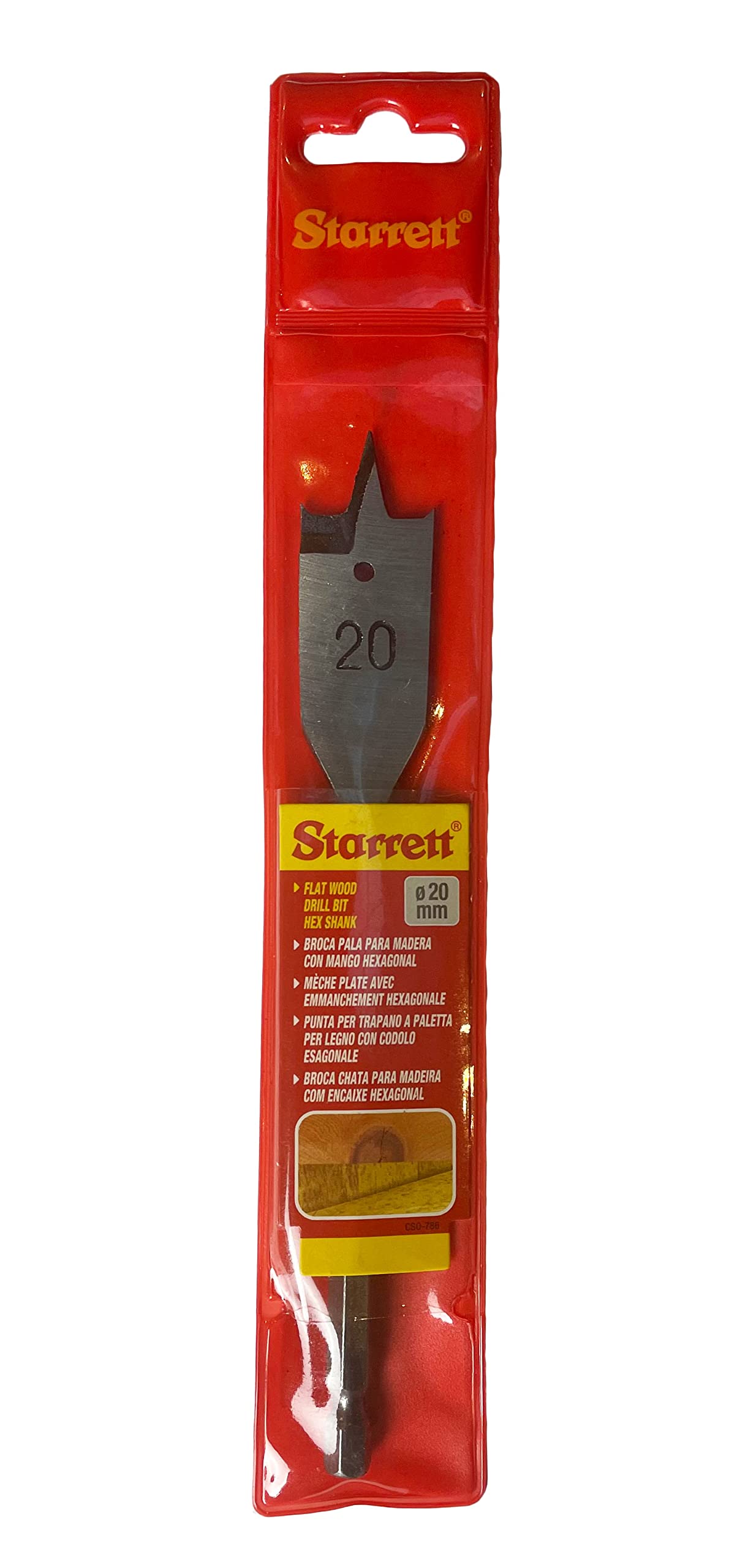 Starrett Kfwd20a Flat Wood Drill Bit 20 X 152Mm