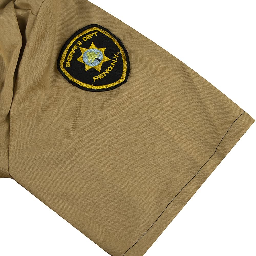 EDAUWAE Mens Police Costume Reno Lt Dangle Costume Reno Shirt Waist Belt Uniform Suit - Image 7