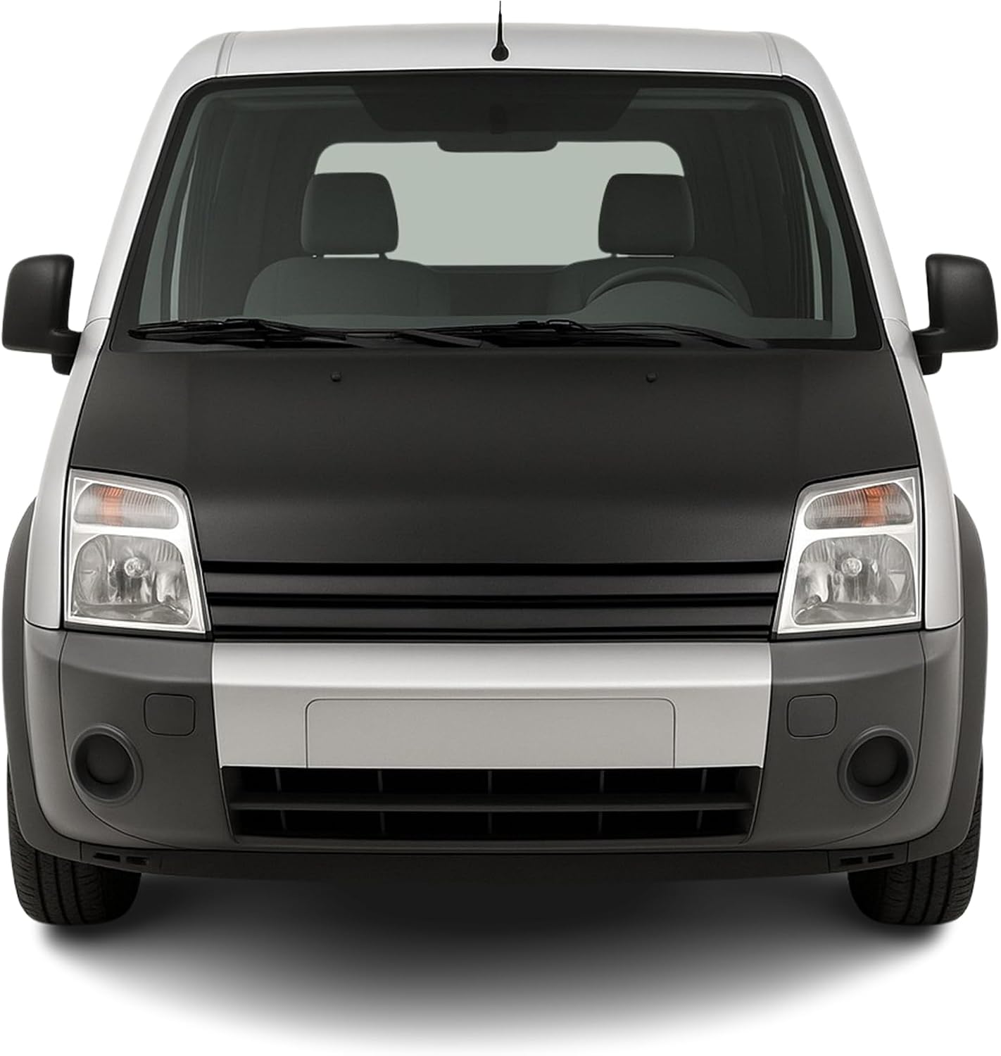 OMAC Car Bonnet Mask Hood Bra for Ford Transit Connect 2010-2013 Black Full Coverage