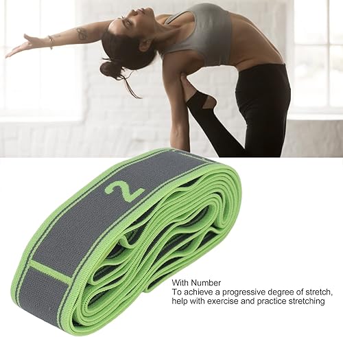 Miniatura 5 de Correa elástica para yoga con número, herramienta versátil de fitness, bandas elásticas latinas, para ejercicio, fitness, entrenamiento