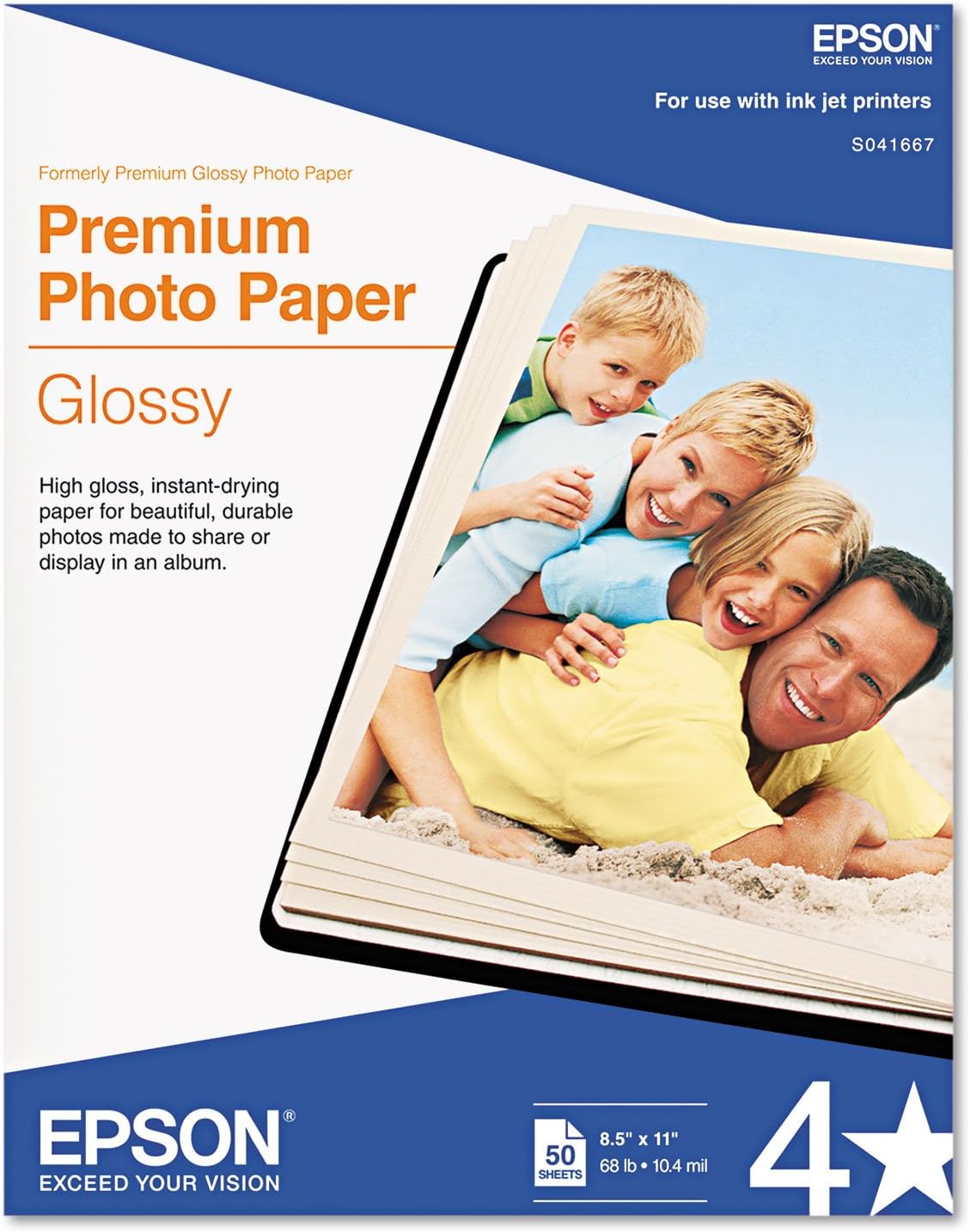 Premium Photo Paper, 68 lbs., Semi-Gloss, 13 x 19, 20 Sheets/Pack