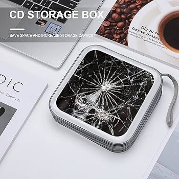 DVDディスク収納ケースと映画ディスク Amazon | ディスクケース CDケース 面白い 割れたガラス