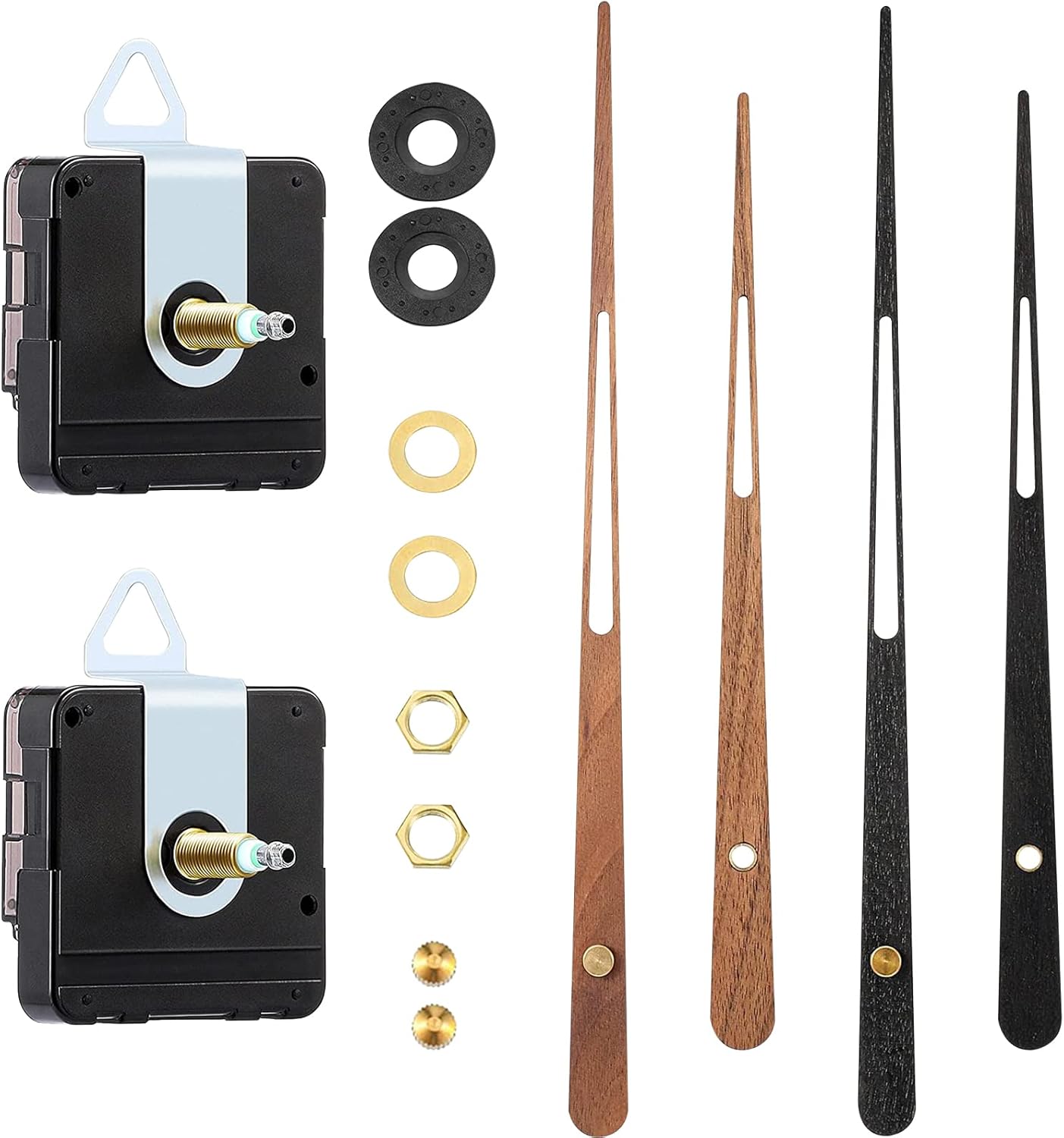 Carkio 2 Pieces High Torque Long Shaft Clock Movement Mechanism with 24