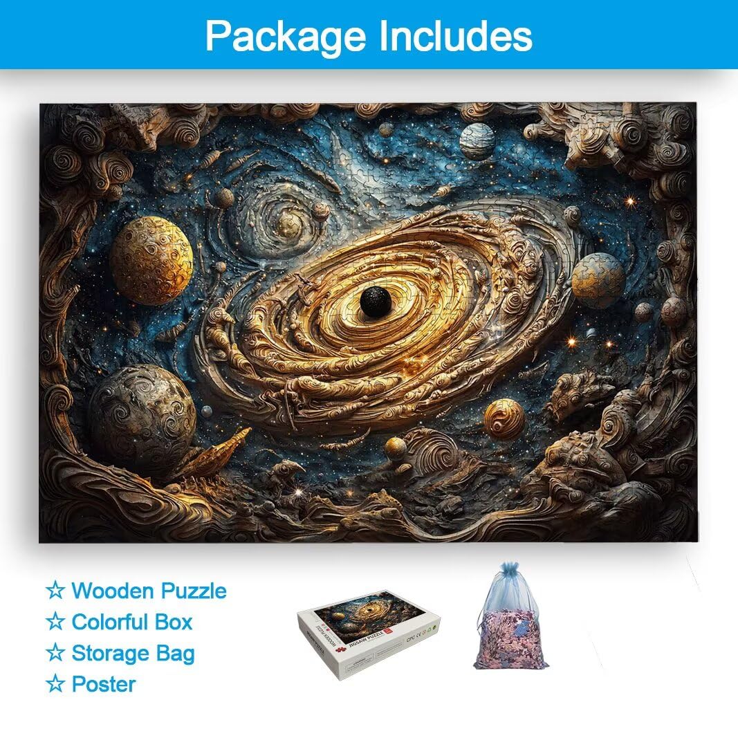 Puzzle 1000 Piezas, Puzzle Universo de Madera para Adultos, Regalos -2262