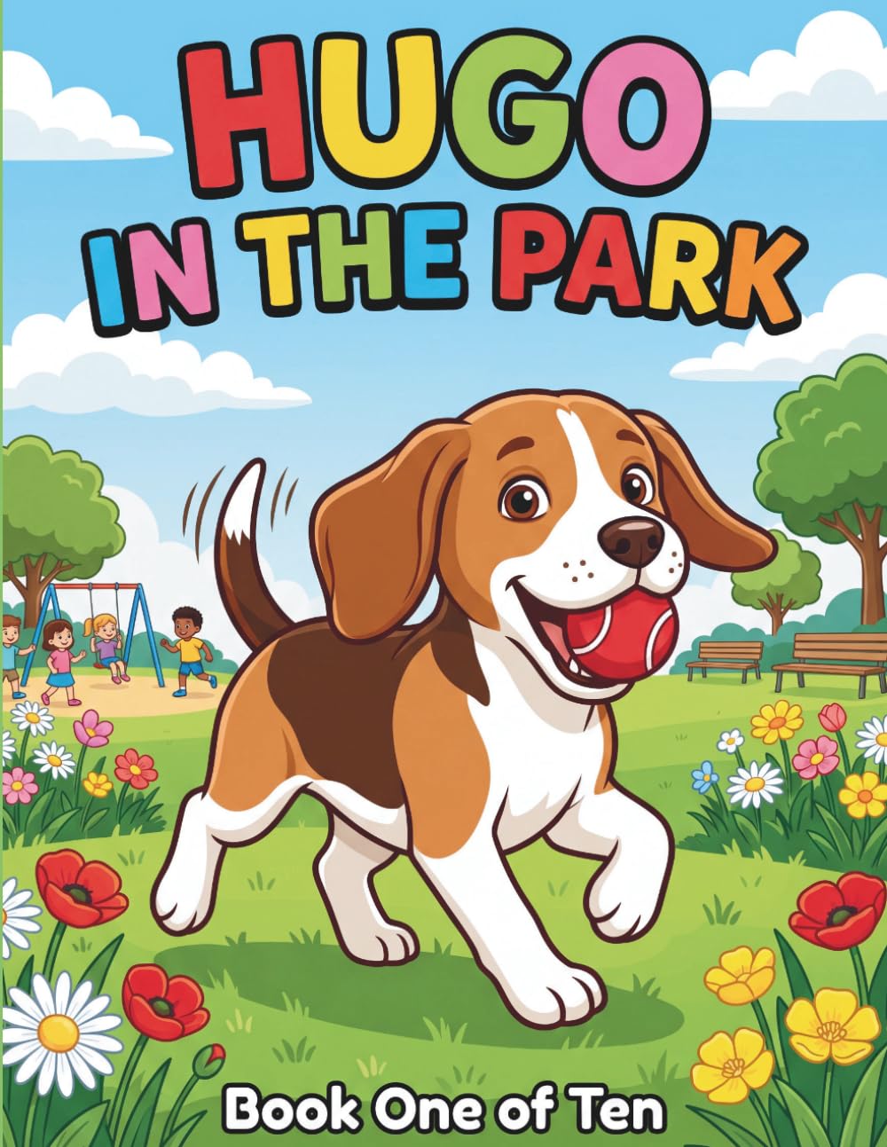 Hugo in the Park: Book One of Ten: A Coloring Adventure for Kids Ages 1-5 (Hugo the Dog Coloring Adventures)