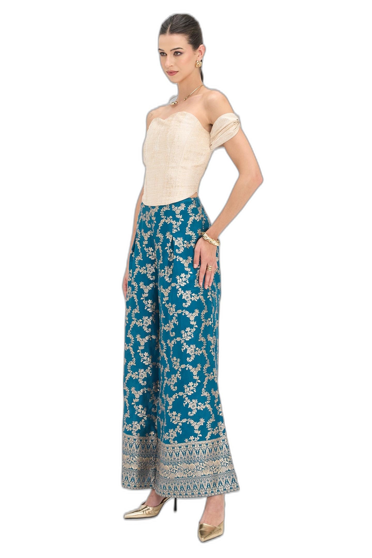 Women's Viscose Corset Crop Top Structured Silhouette Fashion Clothing with Contemporary Design for Travel Gatherings Brunch Outings and Seasonal Styling Options-image-2
