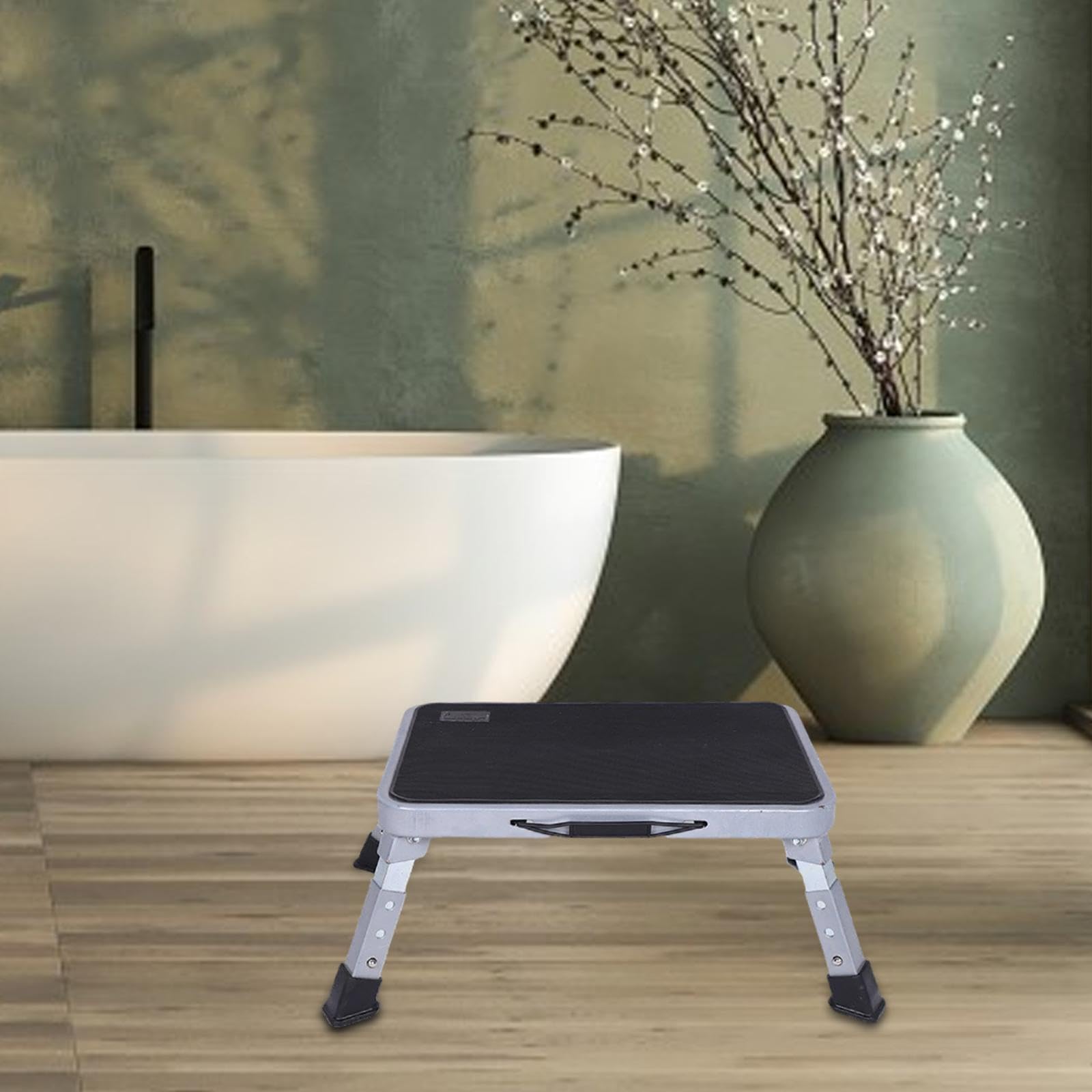 Sgabello pieghevole per WC, sgabello da bagno semplice, sedia da doccia per camera da letto, ufficio, soggiorno, cucina, bambini