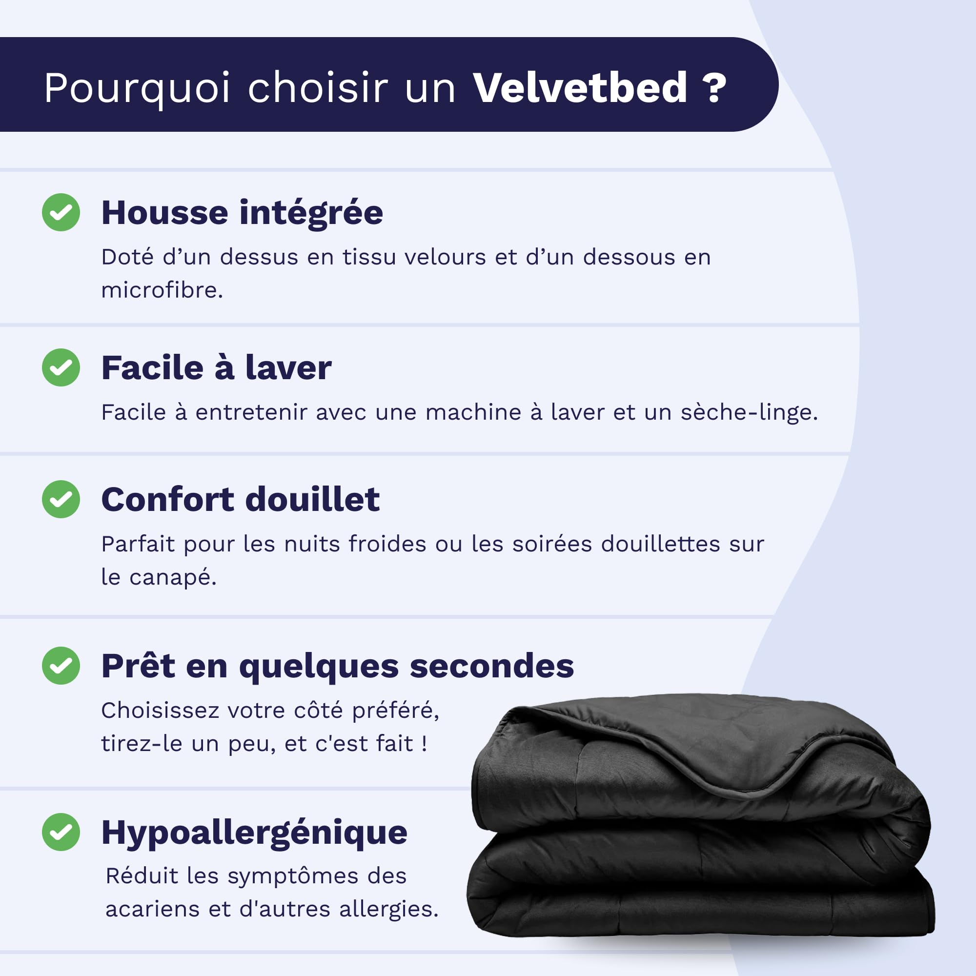 Zelesta Velvetbed Couette Sans Housse en Velours - Lavable, Hypoallergénique - Linge de Lit pour Hiver et Été - Chaude (Anthracite, 240x200 Cm)