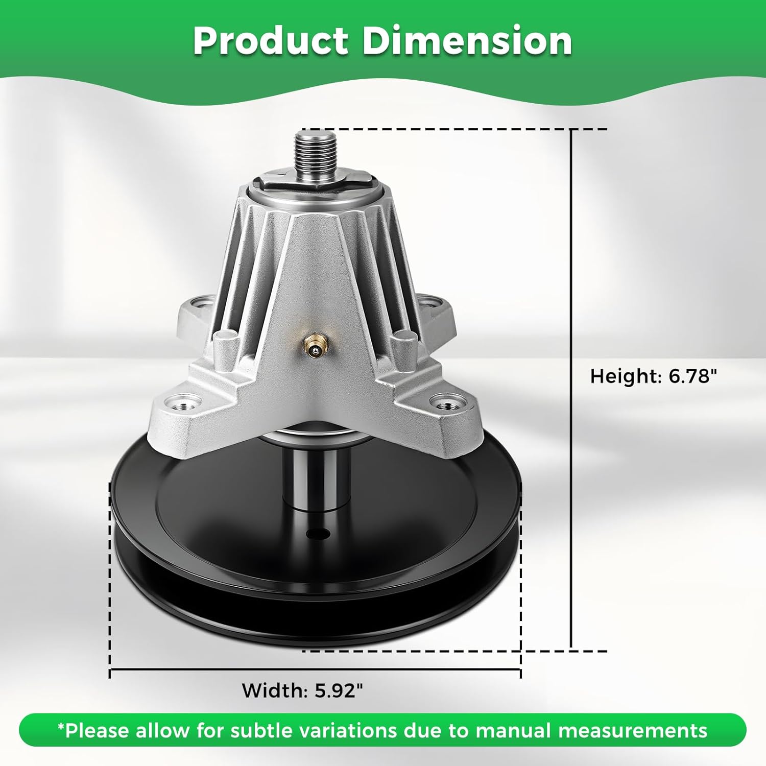 618-09258 Spindle Assembly Compatible with Cub-Cad et 46" Deck Mower, 618P09258 Deck Spindle Compatible with Cub Cad et XT2-LX46 XT1-LT46, MTD Craftsman T2400, T roybilt 46 XP 46I XP, 2 Pack