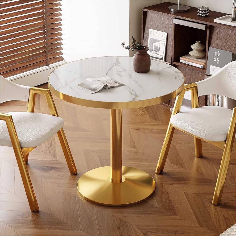 Table de salle à manger ronde - Design contemporain pour salon, cuisine, bureau à domicile, pour 2 à 4 personnes