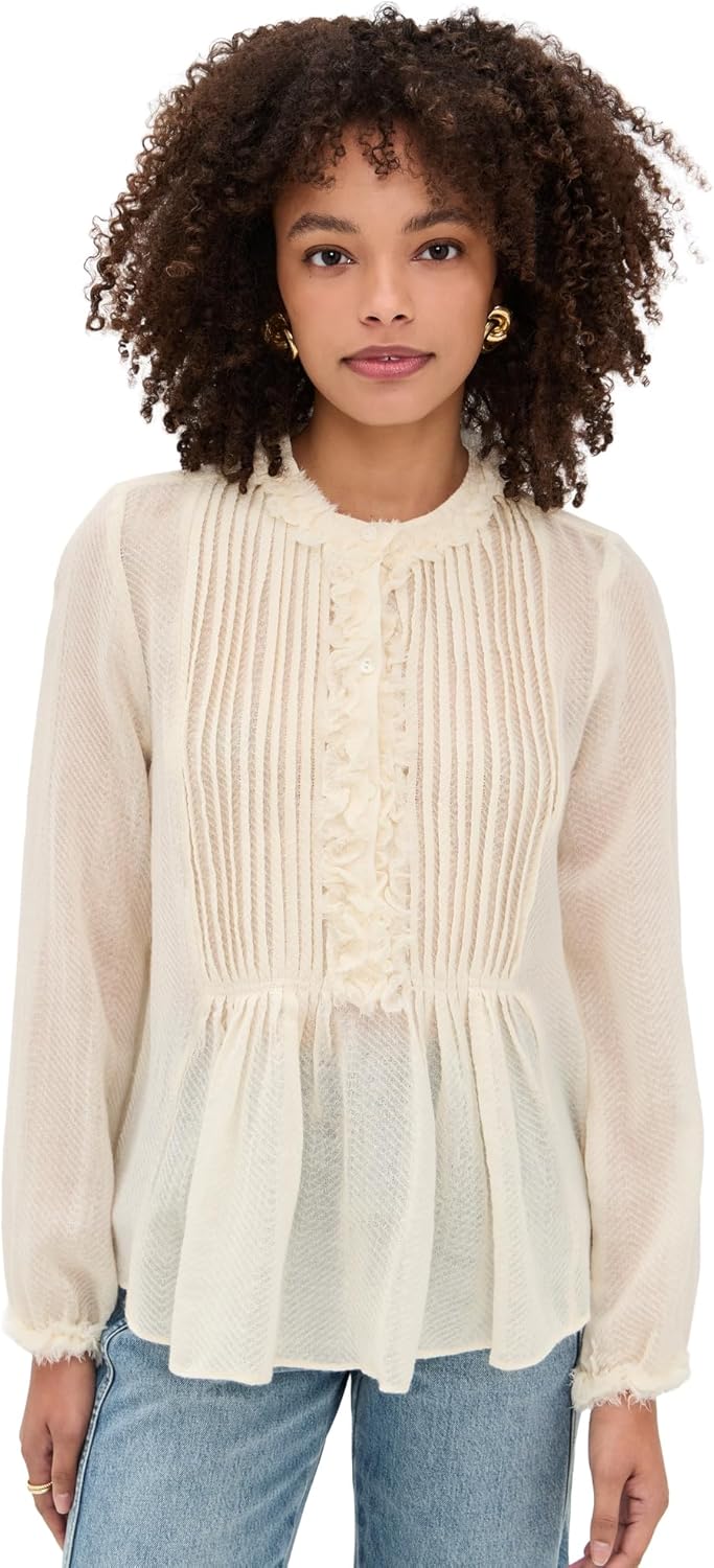 Ulla Johnson Women's Adriel Long Sleeve Tunic Blouse