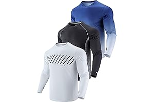 Long Sleeve T Shirt - Men's 3-Pack UV Protection