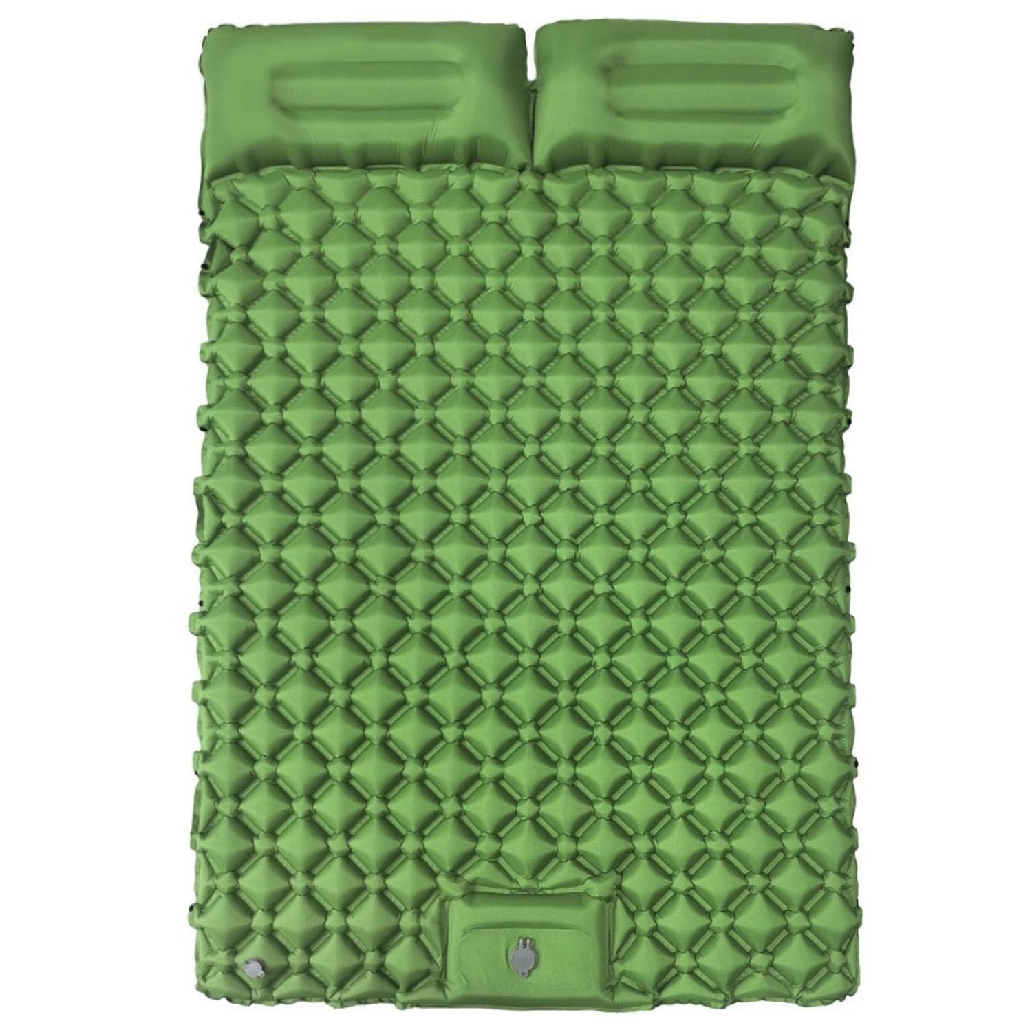 FSTIANXIA Sleeping Pad Double 190x120 cm Ultralight Inflatable Camping Mat Self Inflating Camping Mattress Portable Air Bed Waterproof for Backpacking, Hiking, Beach, Tent (Green)