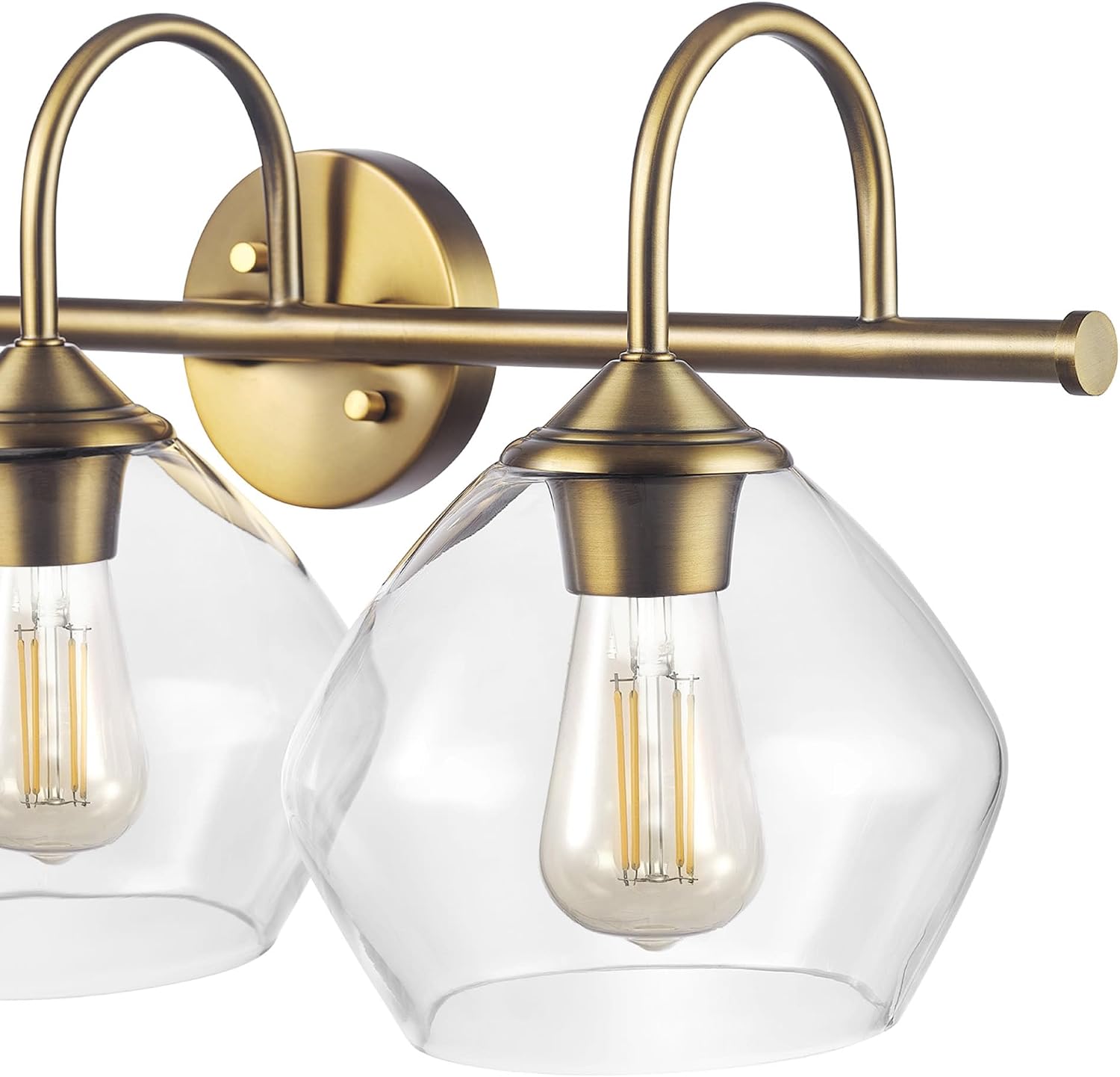 Globe Electric 51853 Harrow 3 Light 26" Wide Bathroom Vanity Light - Brass