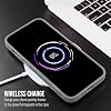 Case for iPhone from Babylon Camera Protected Matte Transparent Color Stand Case with Magsafe Wireless Charging Feature (Lens Gift) (Grey, iPhone 16 Pro Max)