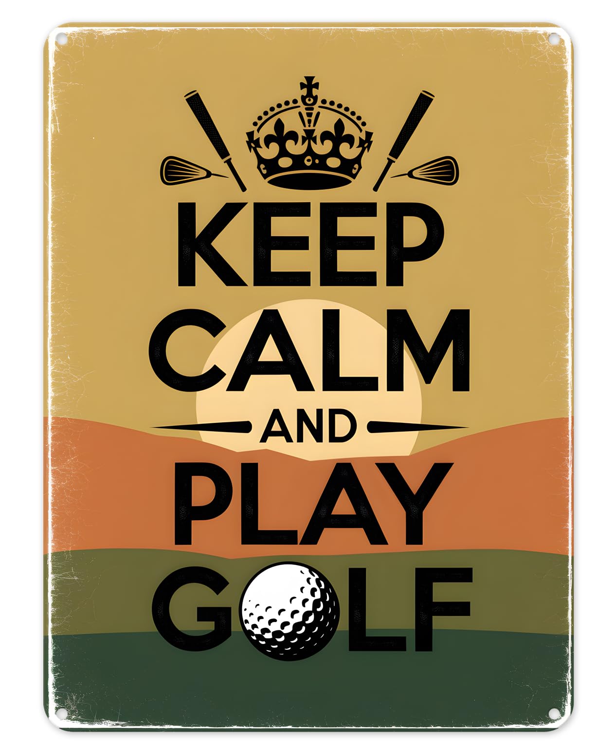 Shopagift Keep Calm and Play Golf Metal Poster Wall Tin Sign Man Cave Shed Bar Bedroom Home Kitchen - A3