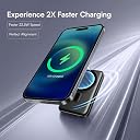 KARWAN Mag-Safe 10000mAh Wireless Powerbank with Digital Display,22.5W Wired & 15W Magnetic Wireless Charging,USB C & USB A Triple Output,Compatible with iPhone 12 & Above Series, Android & Qi Device gallery image