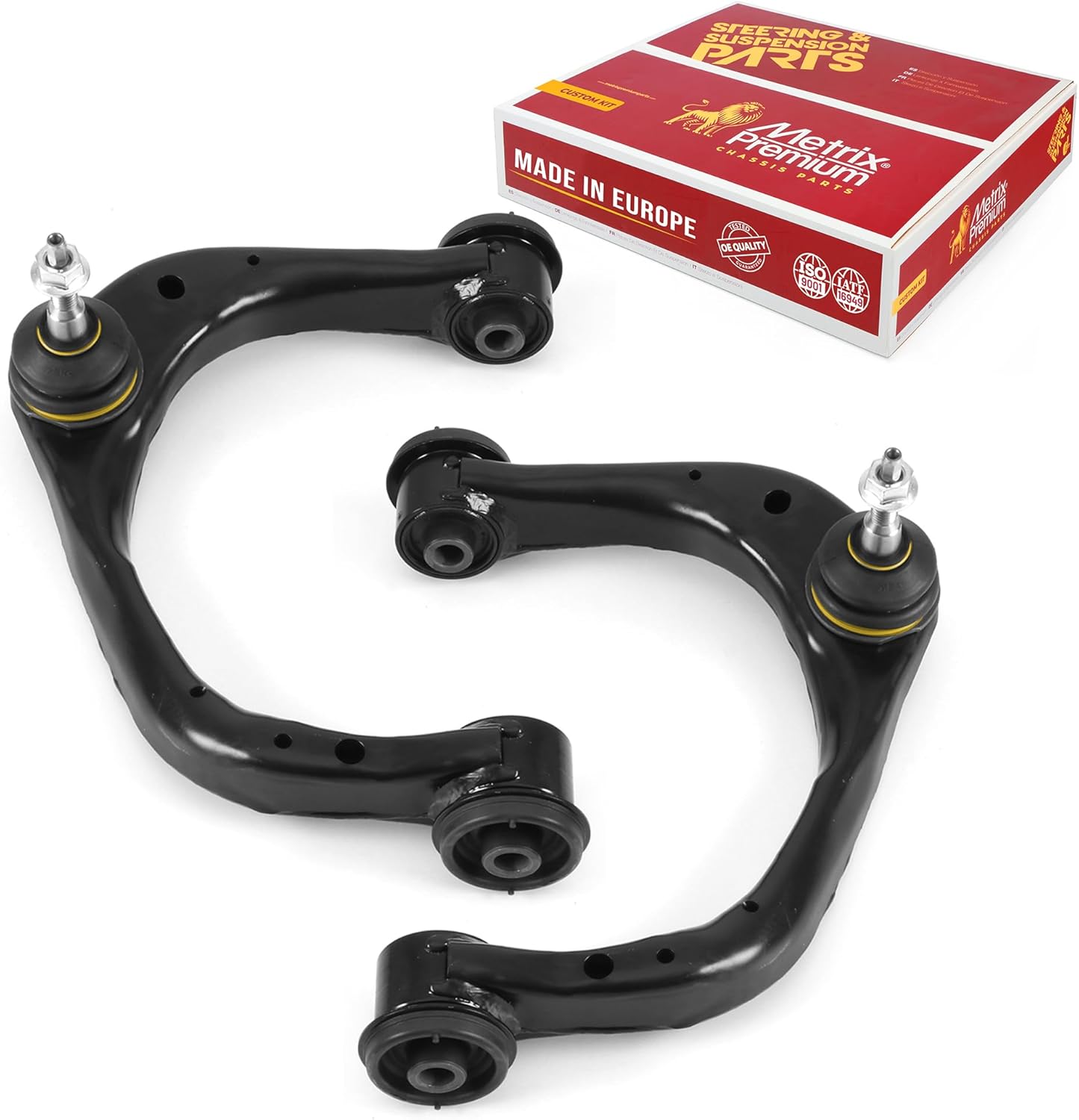 Metrix Premium Chassis Parts - Front Left & Right Upper Control Arm w Ball Joint & Bushing Assembly Kit Fits 18-21 Ford Expedition, 15-20 F-150, Lobo Mexico, 18-21 Lincoln Navigator RK623339 RK623340