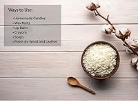 Vista 4 de Cera de soja 5 libras de copos de cera de soja natural 100 mechas de algodón de 6 pulgadas, 3 dispositivos de centrado de metal, 5 libras