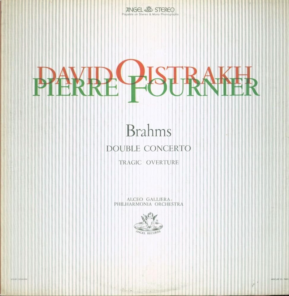 David Oistrakh / Pierre Fournier - Brahms Double Concerto - Angel - S 35353 - Canada - VG++/VG++ LP