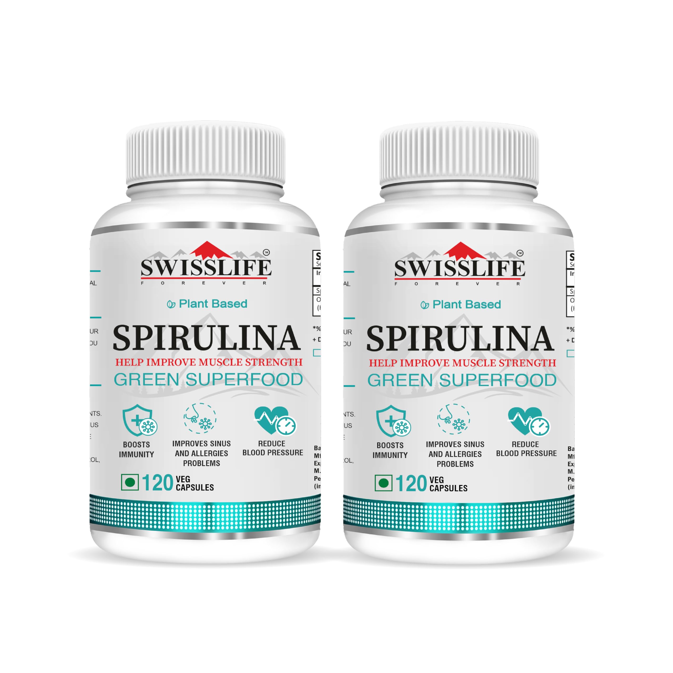 SWISSLIFE FOREVER Spirulina 120 Capsules (B0CQJTBY5Y) Amazon Price History, Amazon Price Tracker