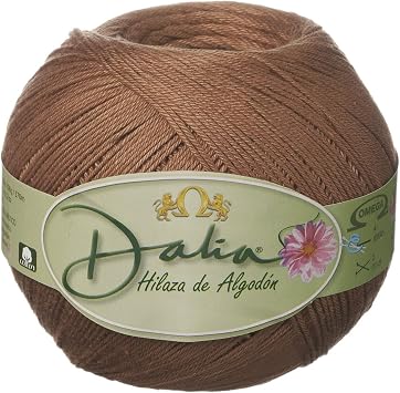 Dalia [100grs] by Omega - Fine 100% Mercerized Cotton Thread for Crochet and Knitting - Color 05 - Cinammon 525