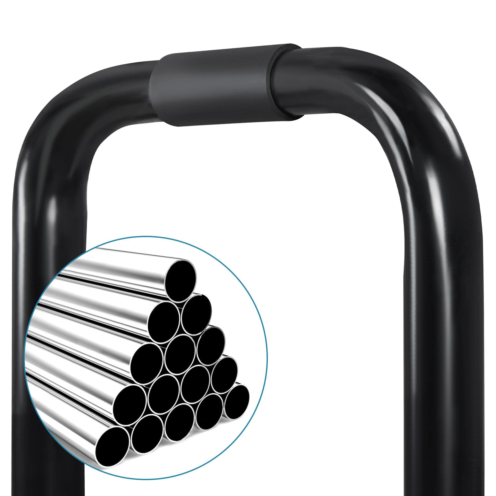 Yaheetech Barras Paralelas Paralelas Calistenia en Casa Max Capacidad de Carga 227 KG Barra Dominadas Suelo Dip Bar Fitness Push Up Bar para Gimnasio Altura y Ancho Ajustables 79-90cm
