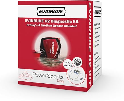 Evinrude G2 Diagnostic Kit with EvDiag v.6 Full Diagnostic Tool for E-TEC G2 Engines Includes Software, NMEA 2000 Cable, Manuals, Unlimited Updates &
