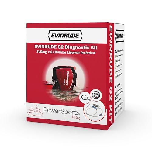 Evinrude G2 Diagnostic Kit with EvDiag v.6 – Full Diagnostic Tool for E-TEC G2 Engines – Includes Software, NMEA 2000 Cable, Manuals, Unlimited Updates & 24-Month Warranty