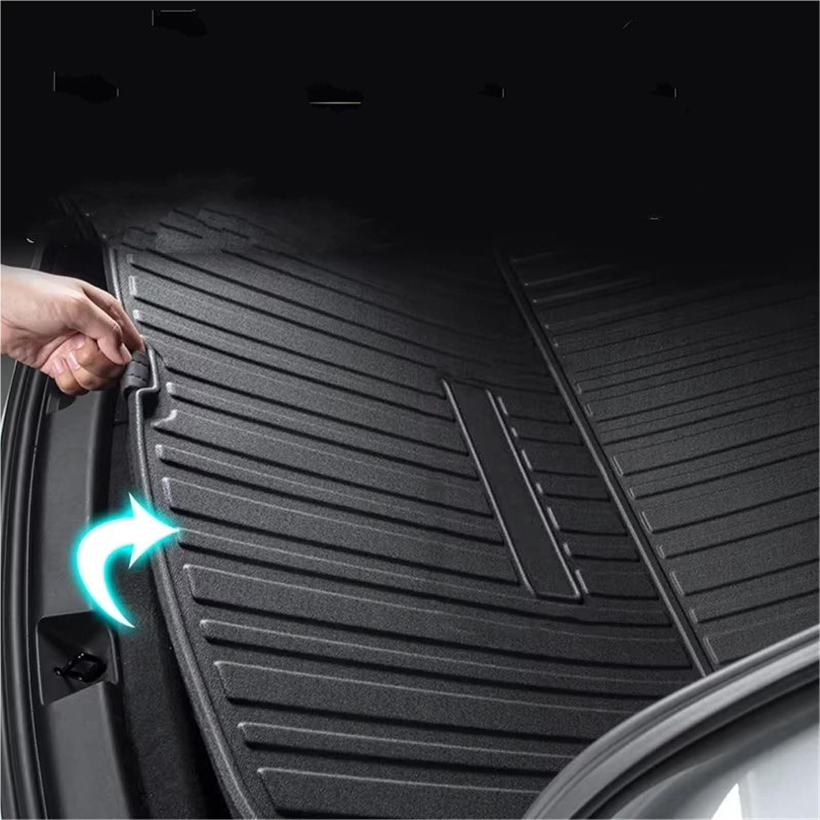 Alfombrillas maletero Compatible Con Para I5 G60 2024 2025 2026 1 Unidad Maletero Negro Antideslizante Resistente Suciedad TPE Recubrimiento Para Maletero Recambios Para Automóvil