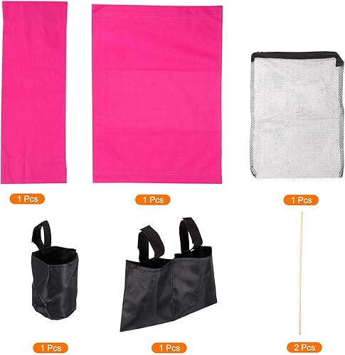 Miniatura 4 de PATIKIL Juego de accesorios para sillas de director, juego 5 en 1 para silla de maquillaje, kit de repuesto de lona y bolsas de almacenamiento