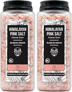Soeos Himalayan Salt, Coarse Grain, 39Oz (2.4 Pound), Non-GMO Himalayan Pink/Kosher/Sea Salt for Grinder