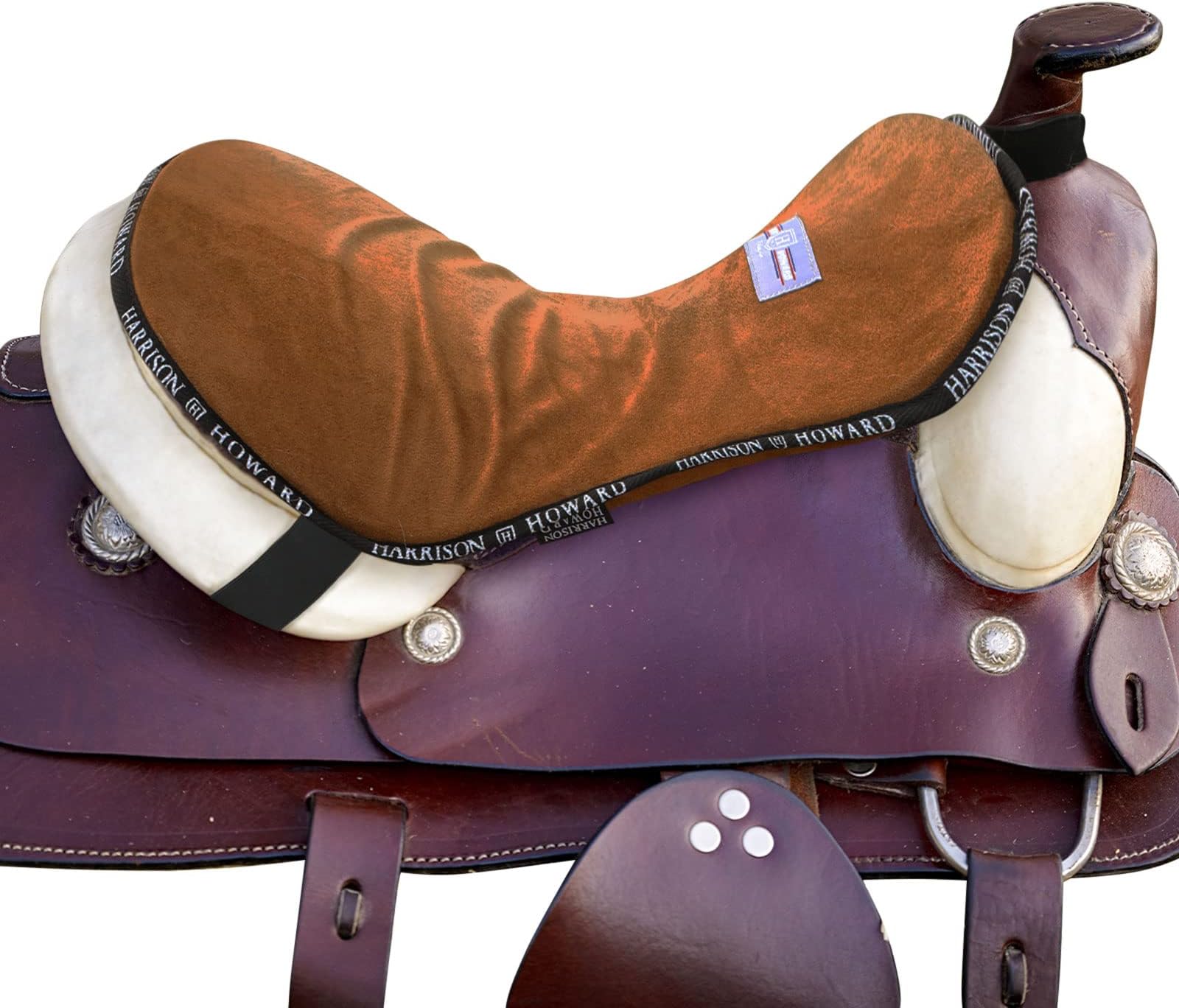 Harrison Howard Trail Seat Saver Western Tack Saddle Ride-on Pad with Cushion Bottom Helps Distribute Back Pressure