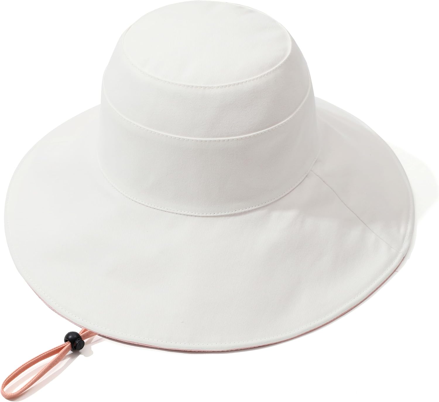 Womens Foldable Shapeable Brim Sun Hat UPF 50+ Cotton Wide Brim Beach Adjustable Chin Strap Hat Sun Protection Cap - Image 4