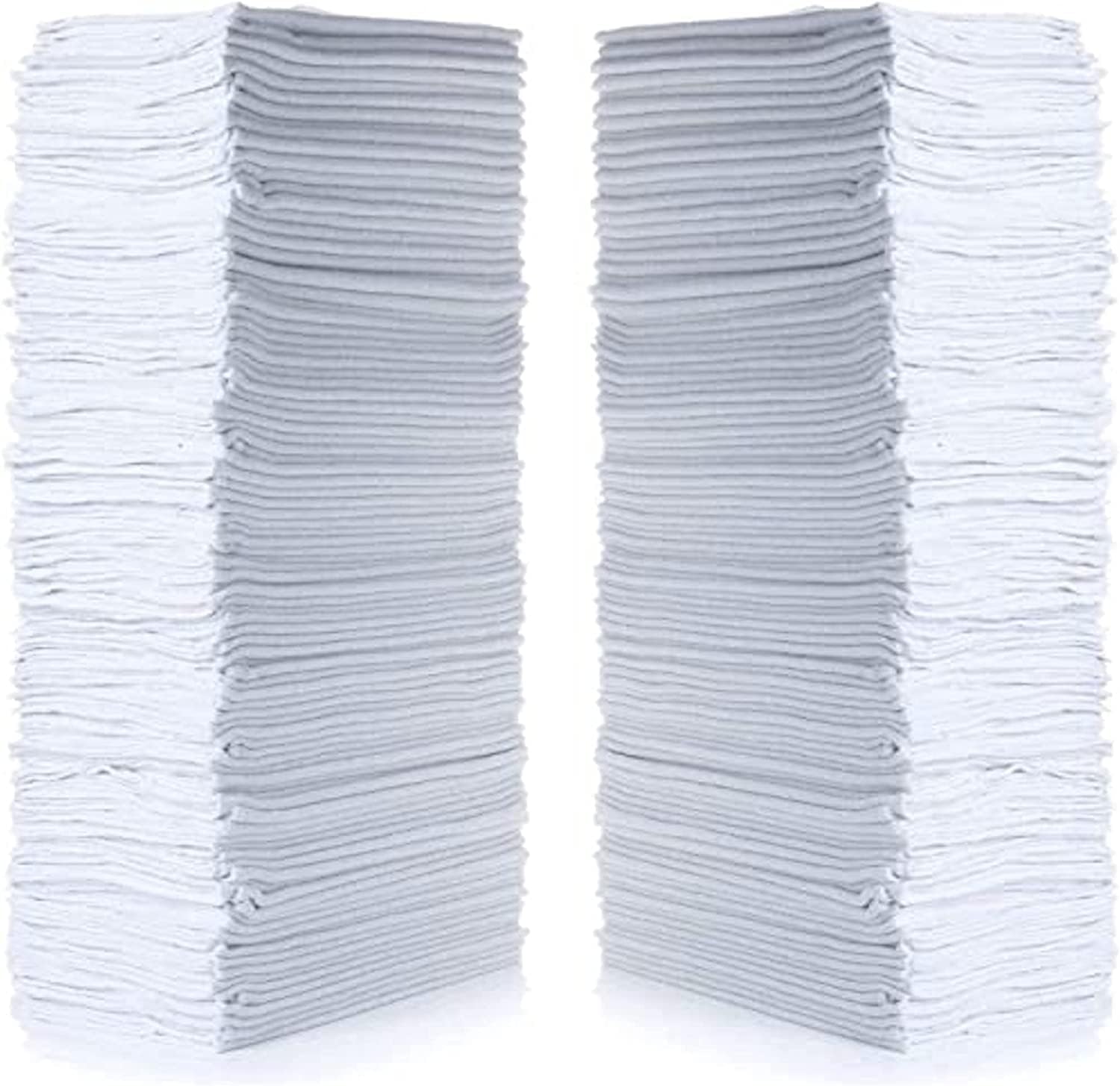 SIMPLI-MAGIC 79100 Shop Towels, 14"x12", Basic White, 50 Count