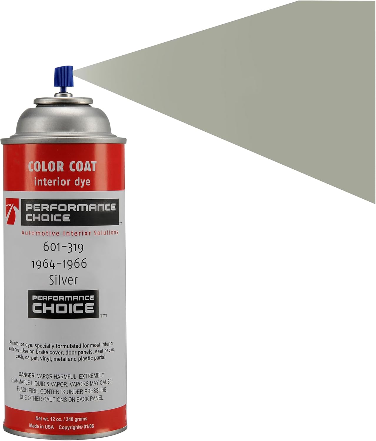 Corvette 1964-1966 Silver Interior Color Coat – Aerosol OEM-Matched Refinish