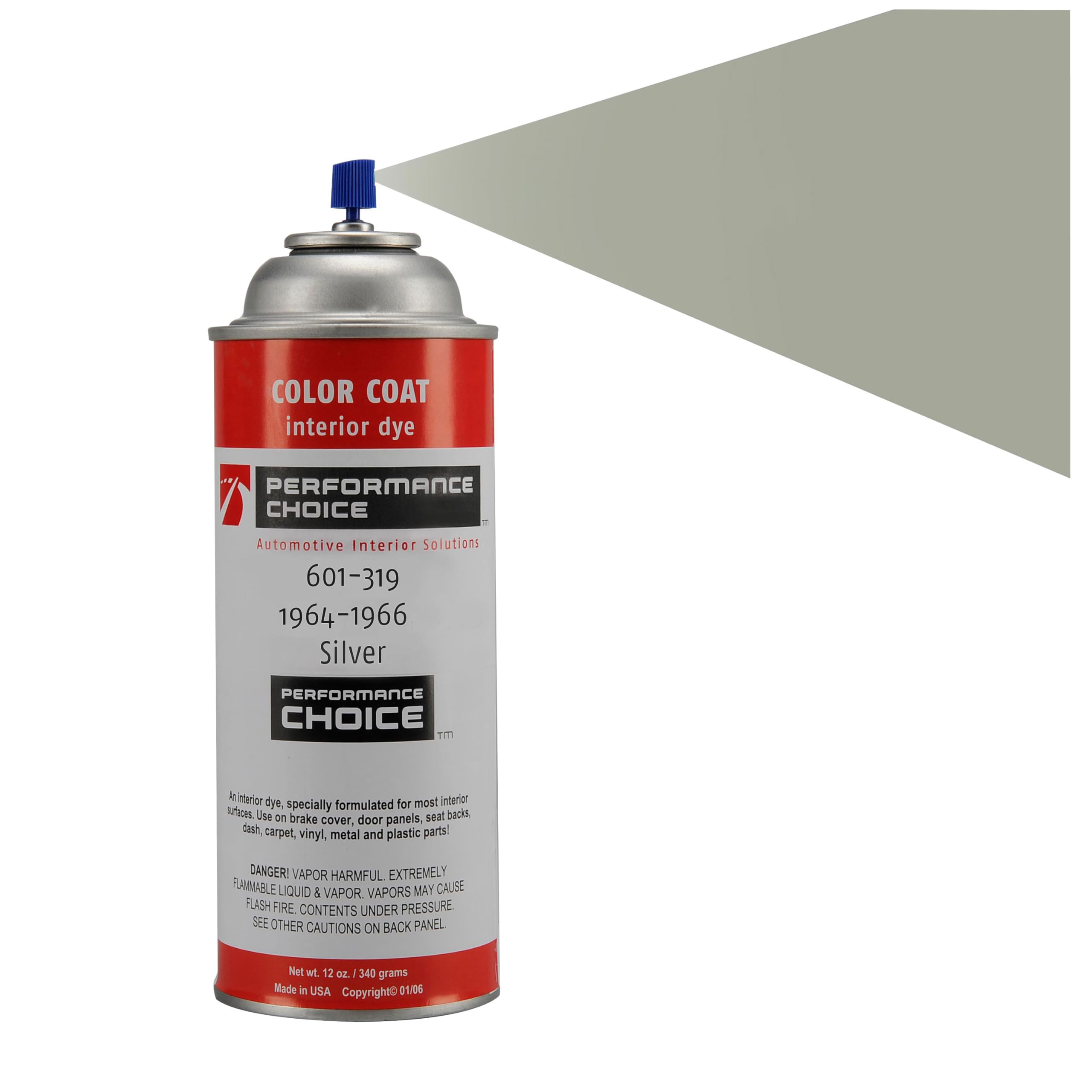 1964-1966 Corvette C2 Silver Interior Color Coat 12oz Aerosol