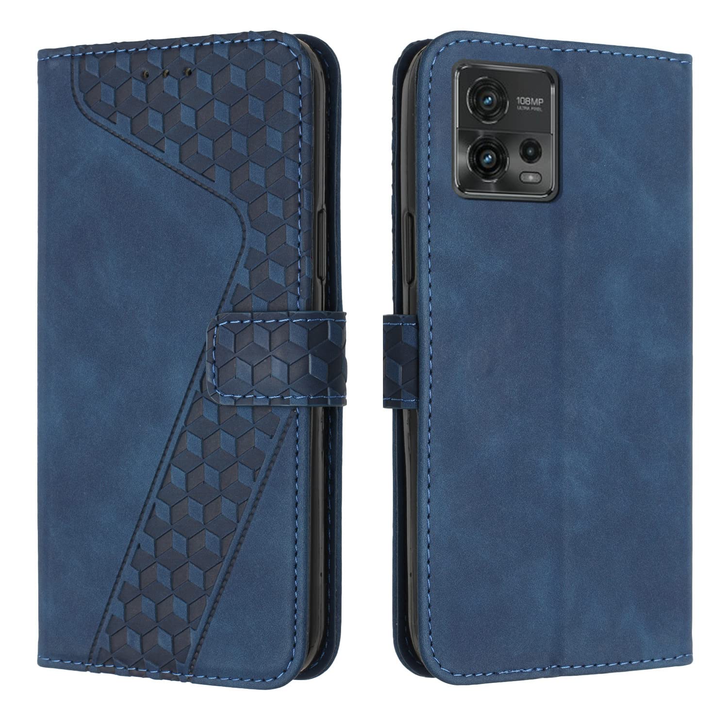 KJYF Cover per Motorola Moto G72 (6.55), Ultra Sottile Morbido Silicone Custodia Anti-Graffio Protettiva Case con 3 Pezzi Pellicola Vetro Temperato per Motorola Moto G72 - Nero