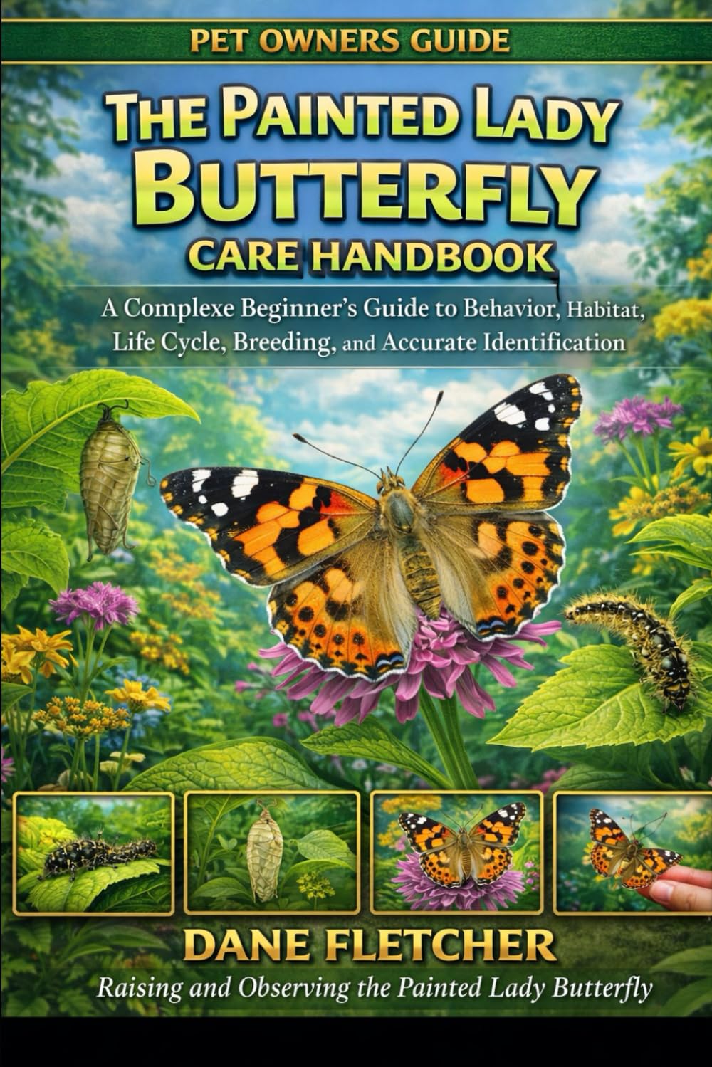 The Painted Lady Butterfly Care Handbook: A Complete Beginner’s Guide to Behavior, Habitat, Life Cycle, Breeding, and Accurate Identification