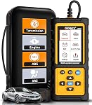 OBD2 Scanner with ABS SRS Transmission, Reset Fault Lights | Check Engine Code Reader with Full OBDII Functions | DLC Pin Test | Battery Voltage Check, Car Diagnostic Tool