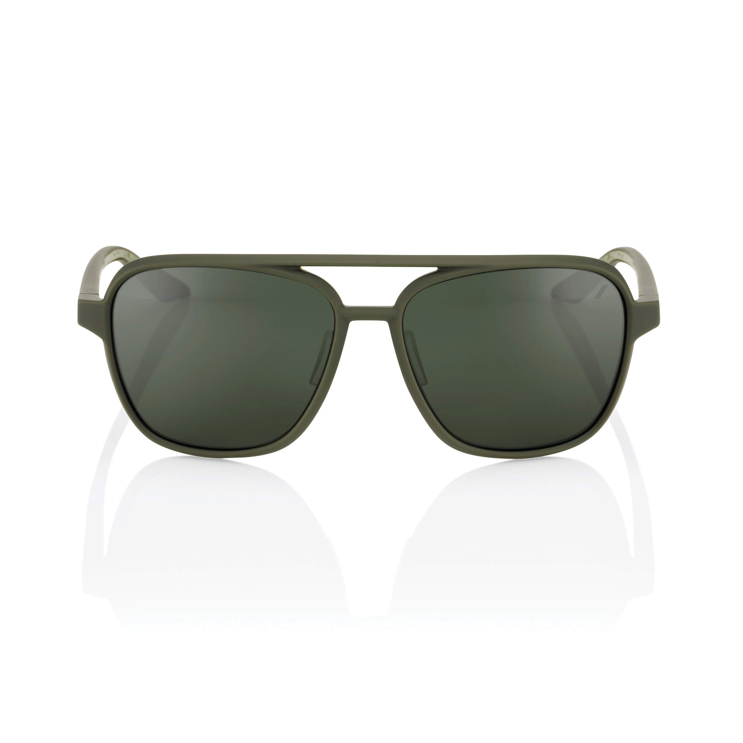 100% Kasia Aviator Round - Soft Tact Army Green - Grey Green Lens KASIA Aviator Round - Soft Tact Army Green - Grey Green Lens Unisex adulto