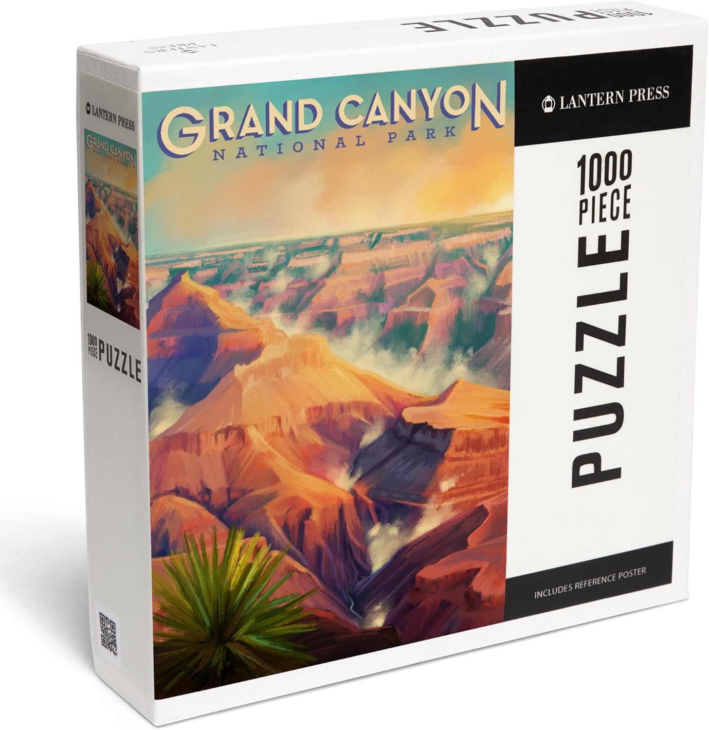 "Lantern Press Grand Canyon National Park, Arizona, Oil Painting, 1000 Piece Jigsaw Puzzle for Adults, Made in USA with Reference Poster"