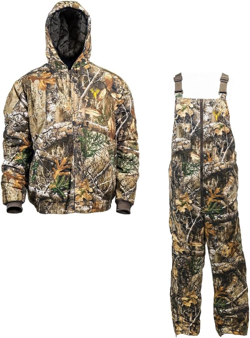 HOT SHOT Youth Insulated Camo Hunting Jacket and Bib, X-Large