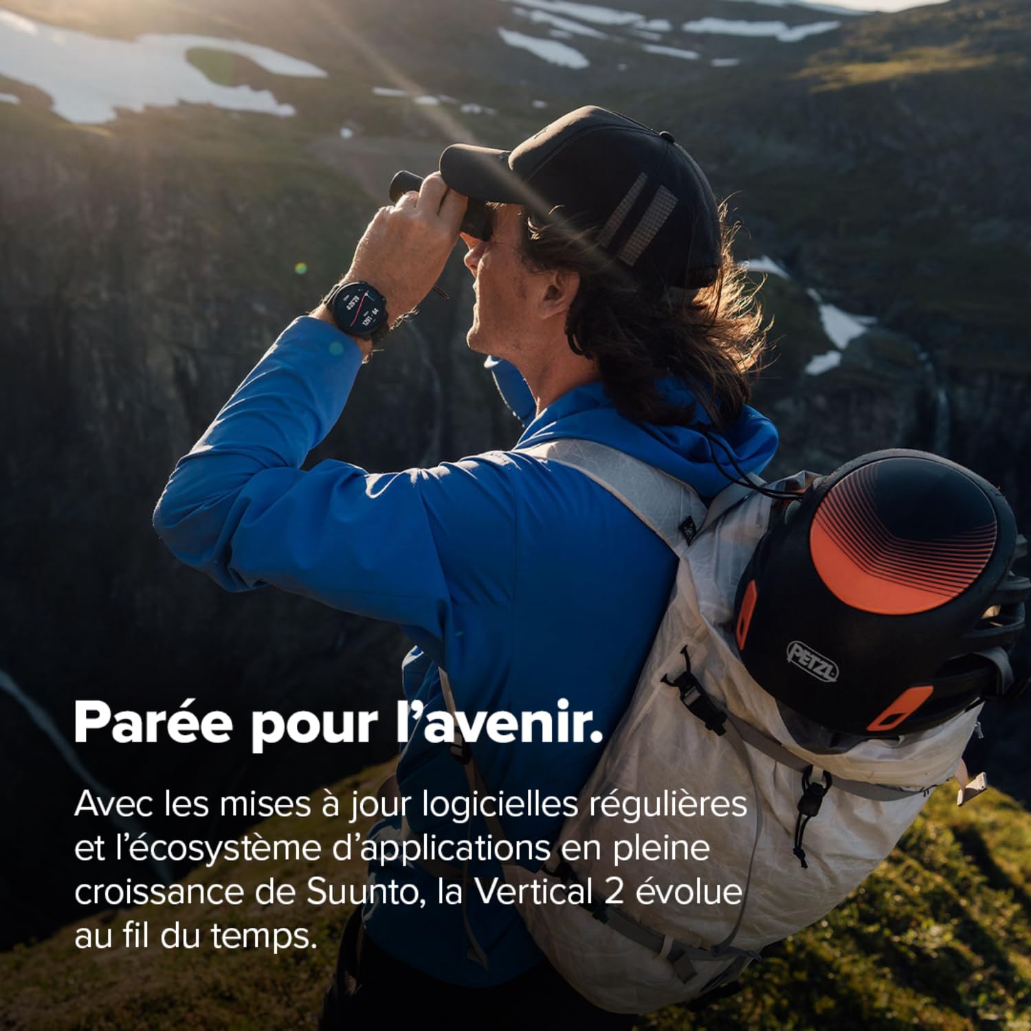 SUUNTO Vertical 2 Montre GPS Sport, Écran Tactile AMOLED Lumineux avec Design Robust, Lampe LED Intégrée, Autonomie 20 Jours, Cartes Hors-Ligne, Navigation Fiable, 115+ Modes de Sport