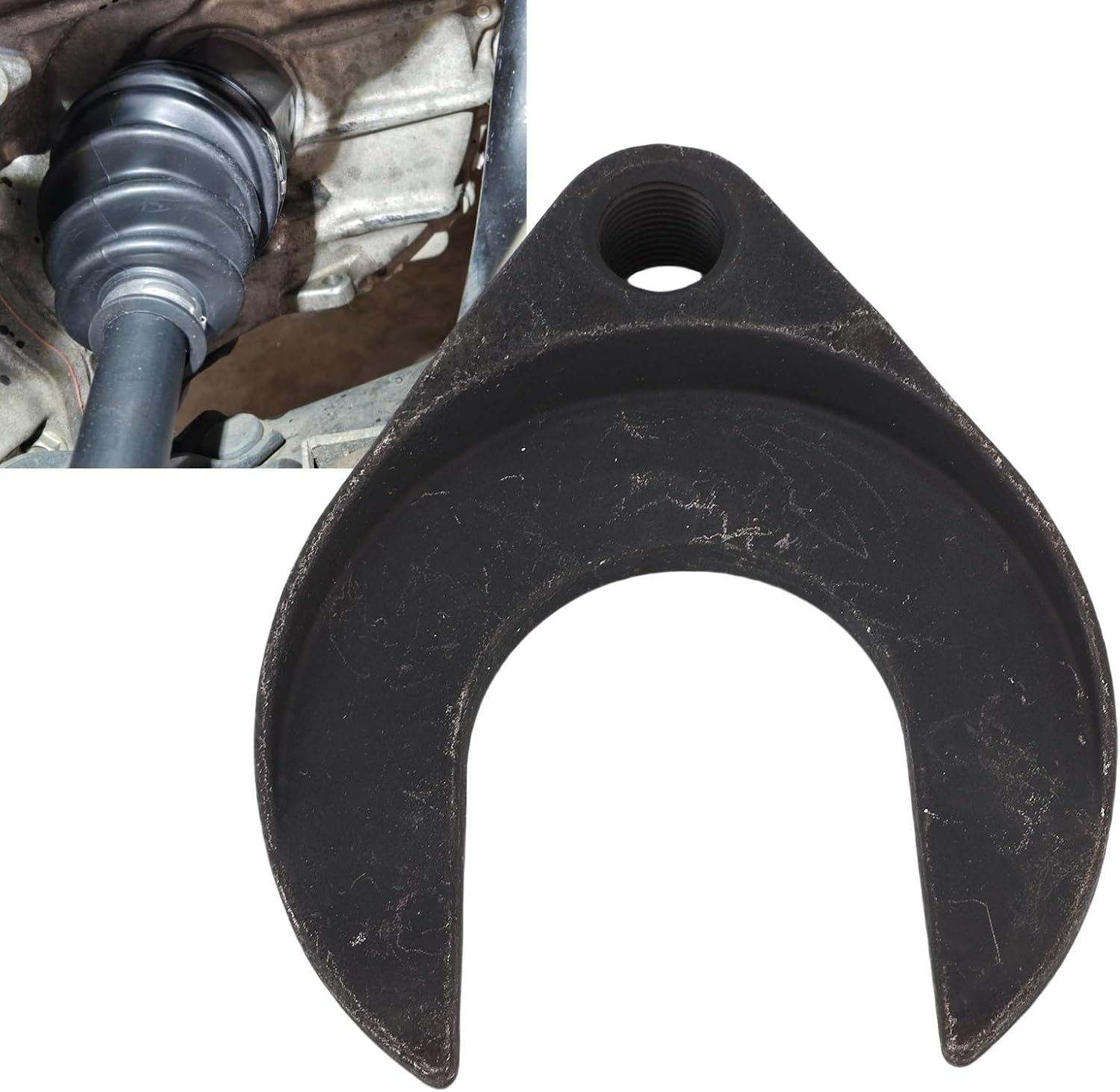 CV Axle Removal Tool U Shaped Adapter Shaft Extractor for Slide Hammers 58-18 Threads