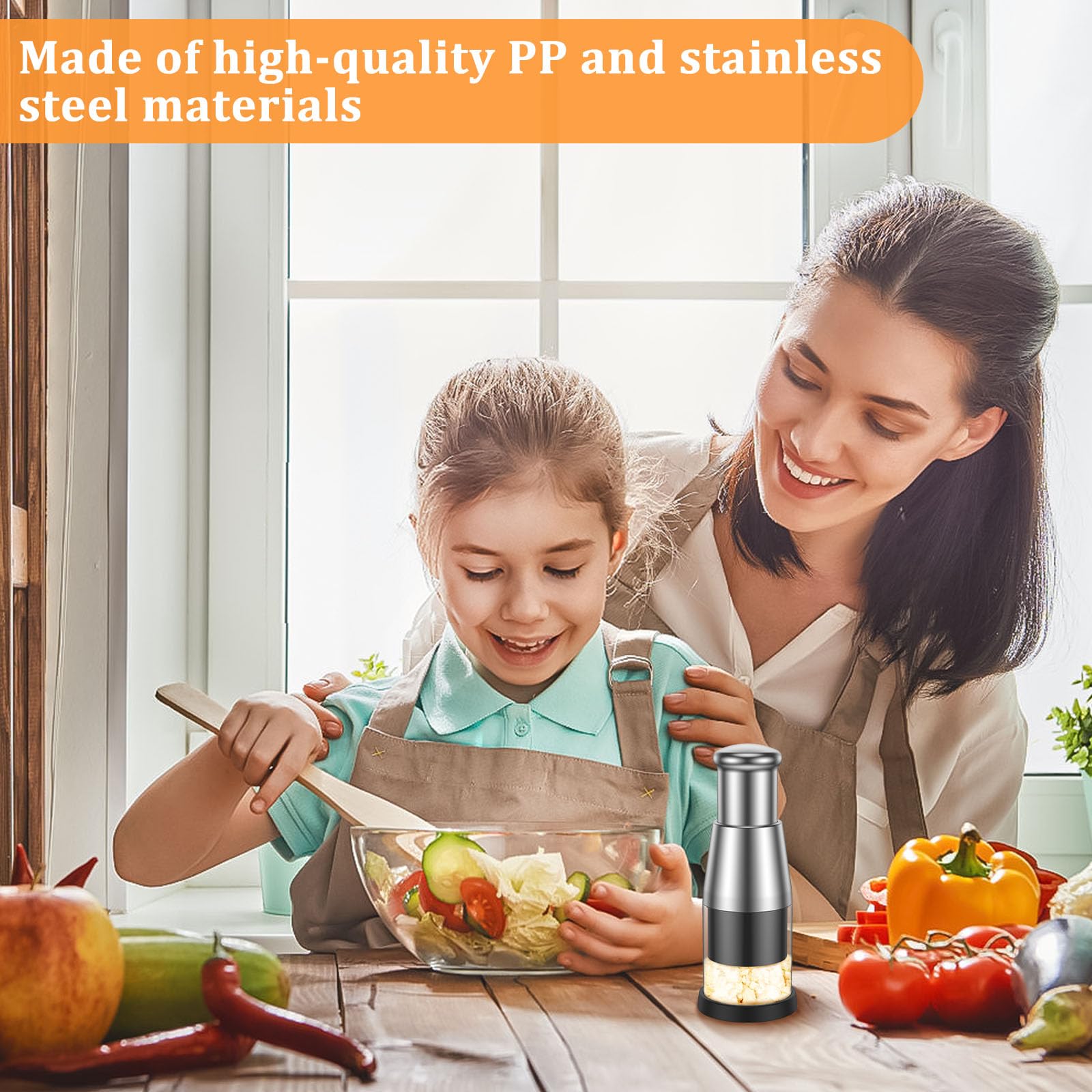 Lot De 2 Presse-ail En Acier Inoxydable - Mini Presse-ail Amovible - Passe Au Lave-vaisselle Pour Hacher L'ail, Les Oignons, Les Pommes De Terre, Les Poivrons