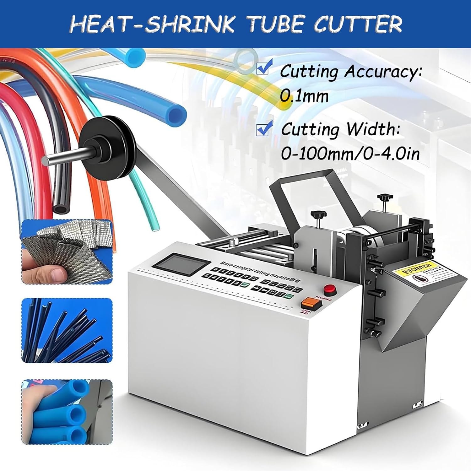 Micro-Computer Cutting Machine, 500w Electric Tube Cable Pipe Cutter, with Micro Computer Control, Cutting Accuracy 0.1mm, for Cutting Various Thin and Thick Materials 200D