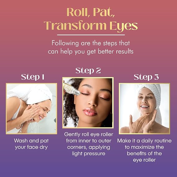 The Beauty Elixir Retinol Eye Roller For Puffy Eyes & Dark Circles - Brightens Under Eyes - Crow's Feet Treatment - Dermatologist Tested, Natural Clean Beauty - Korean Skin Care - For All Skin Types